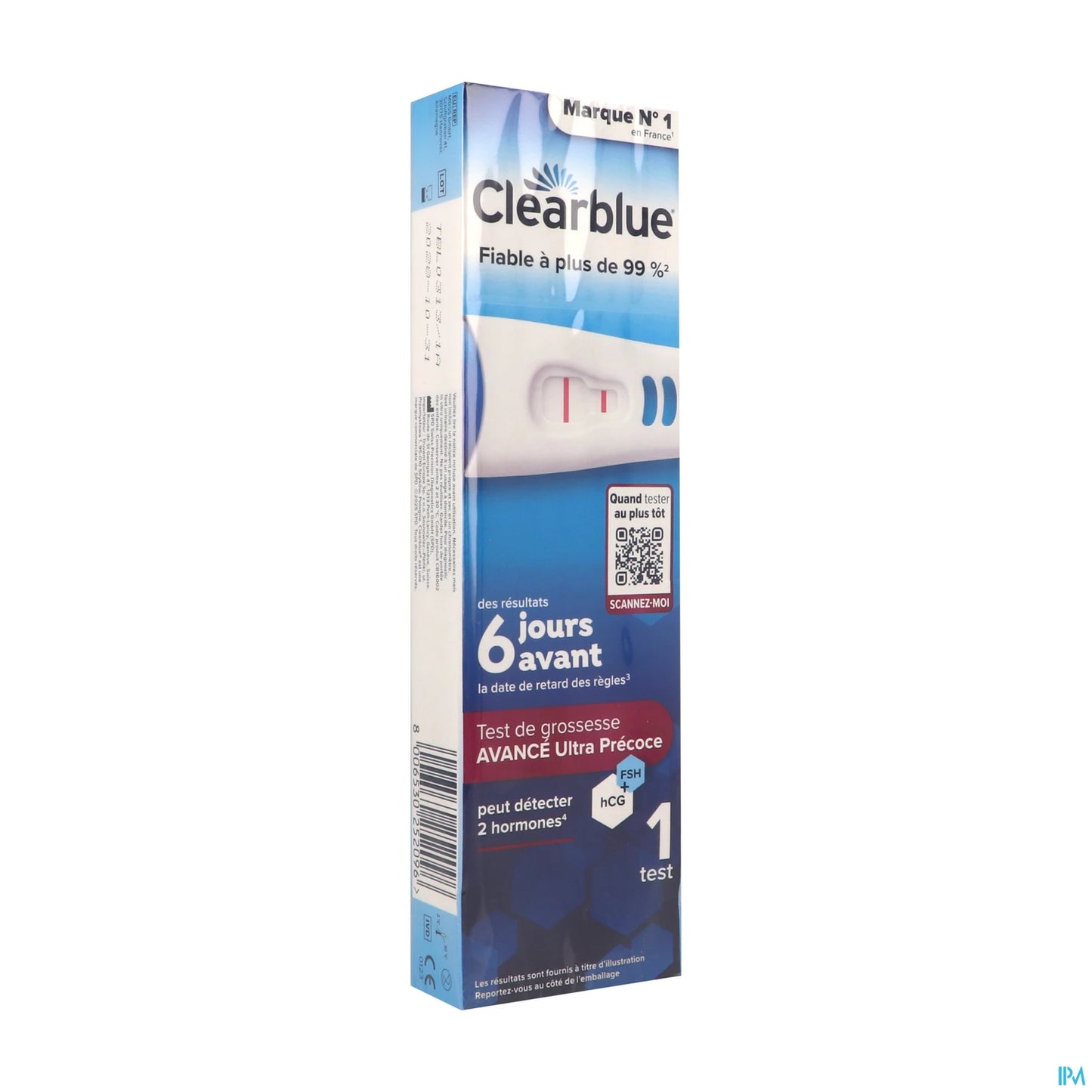 Clearblue Test de Grossesse Ultra Précoce Avancé 1 unité