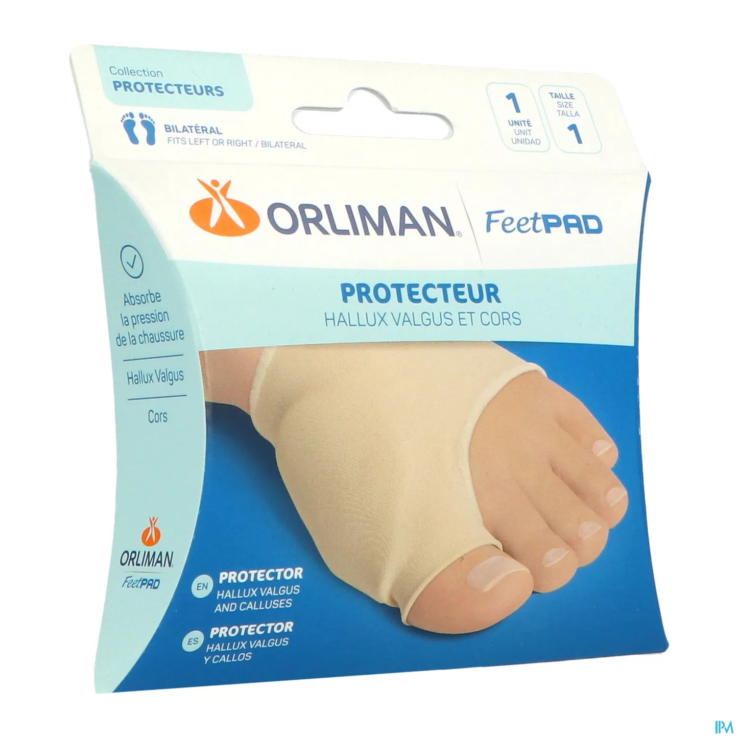 FeetPad Protecteur Hallux Valgus Et Cors Taille S
