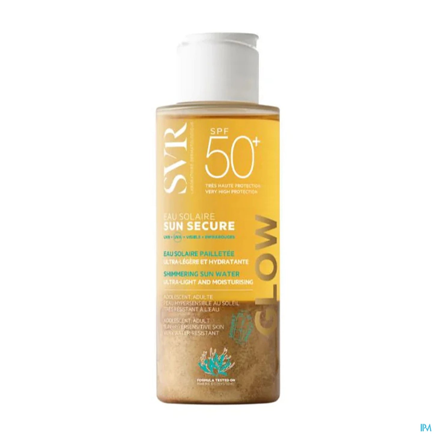 SVR Sun Secure Eau Solaire Glow Solaire Indice 50+ 100 mL