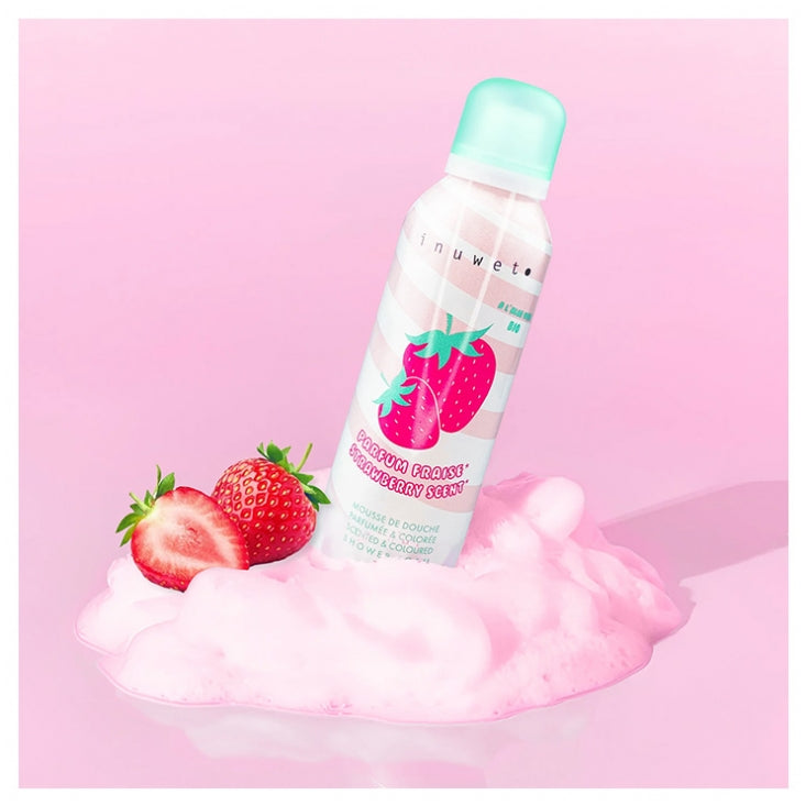 Strawberry Colored Scented Shower Foam 200 ml
