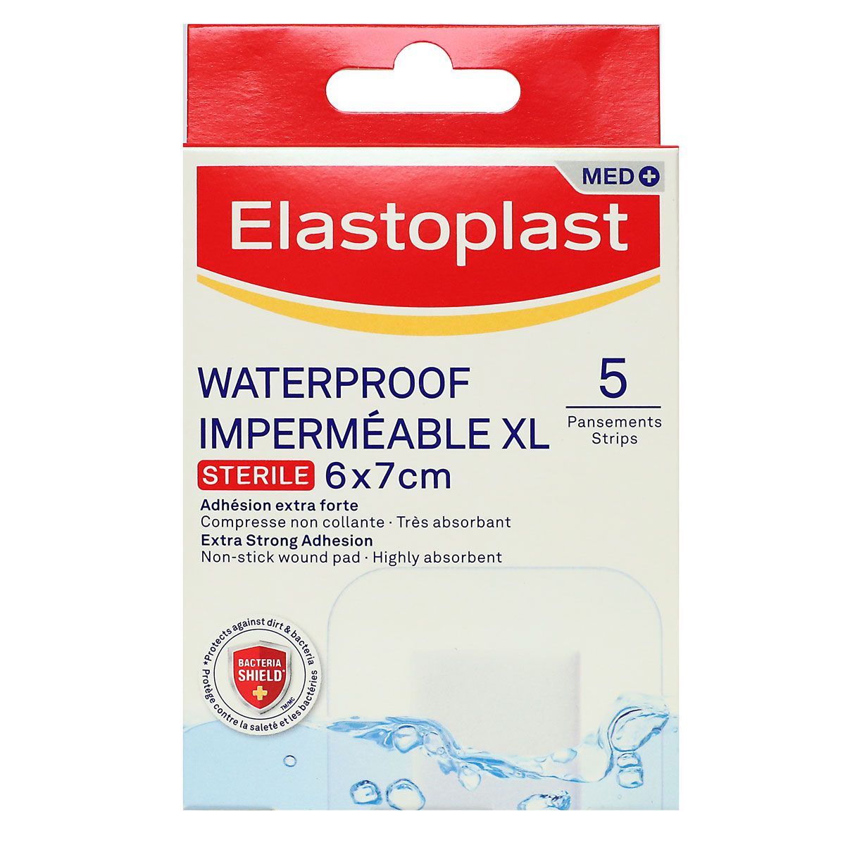 Med Waterproof XL Pansements 6x7cm Boîte De 5