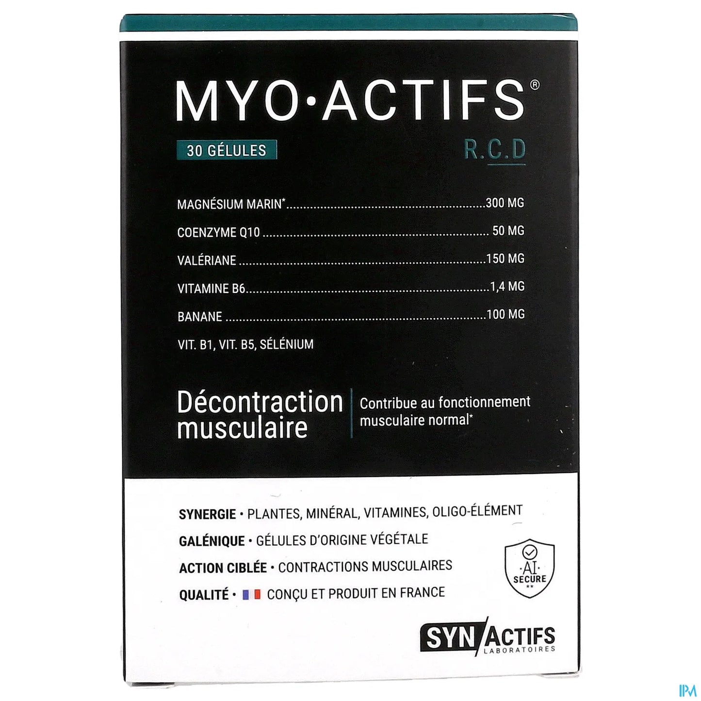 Synactifs MyoActifs Gelules 30 Capsules