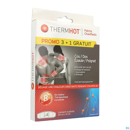 THERMHOT 4 Patchs Chauffants 29 x 9cm