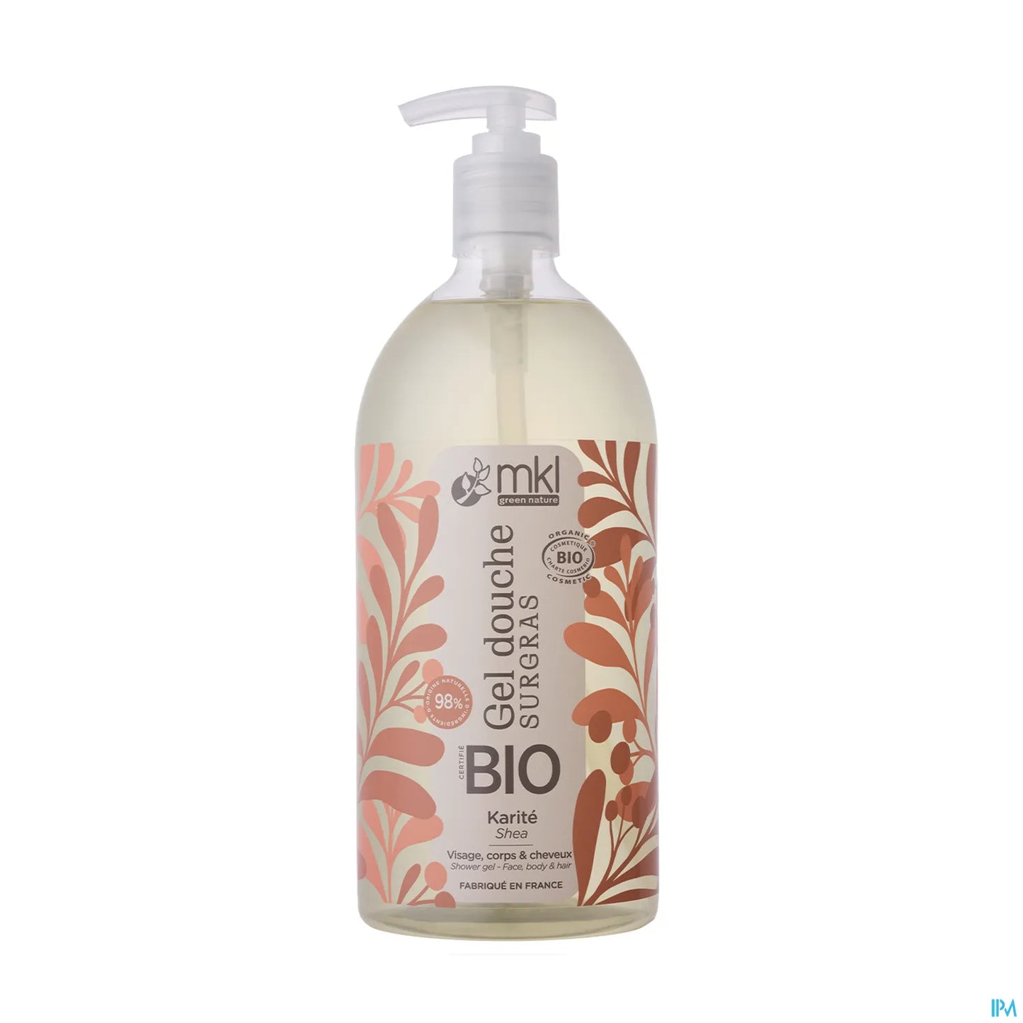 Gel doccia al burro di karité biologico Green Nature 1L