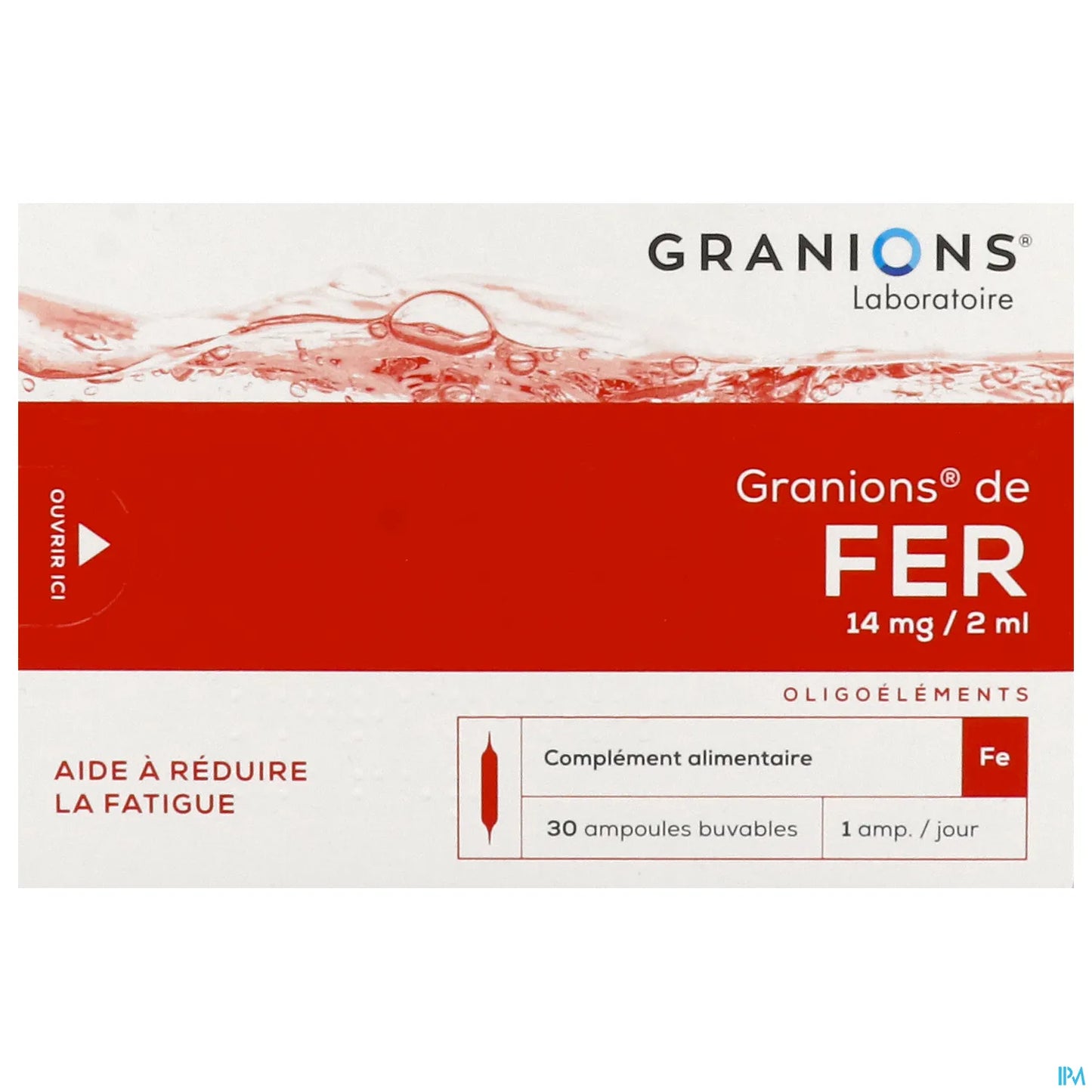 de Fer 30 Ampoules Solution Orale