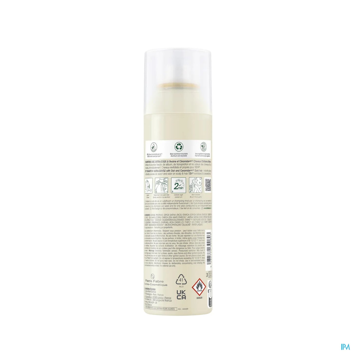 Shampoo secco all'avena colorato 150 ml