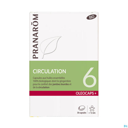 Oleocaps 6 Circulation Organic 30 Capsules