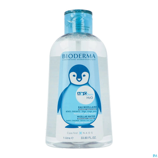 ABCDerm H2O Solution Micellaire 1L avec Pompe