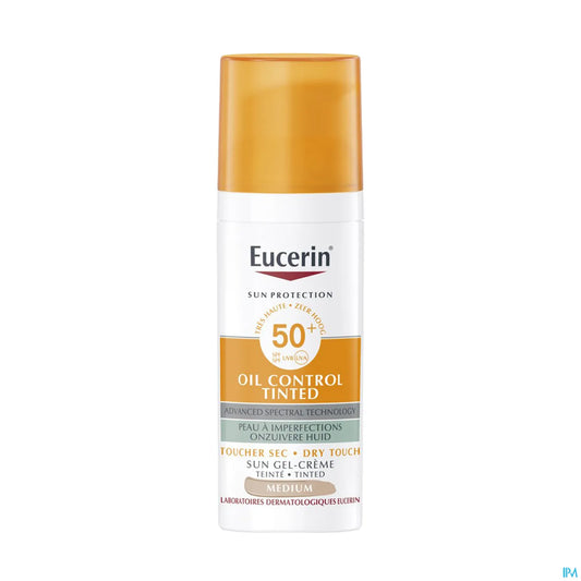 Sun Oil Control SPF 50+ Gel-Crème Toucher Sec Teinté 50ml