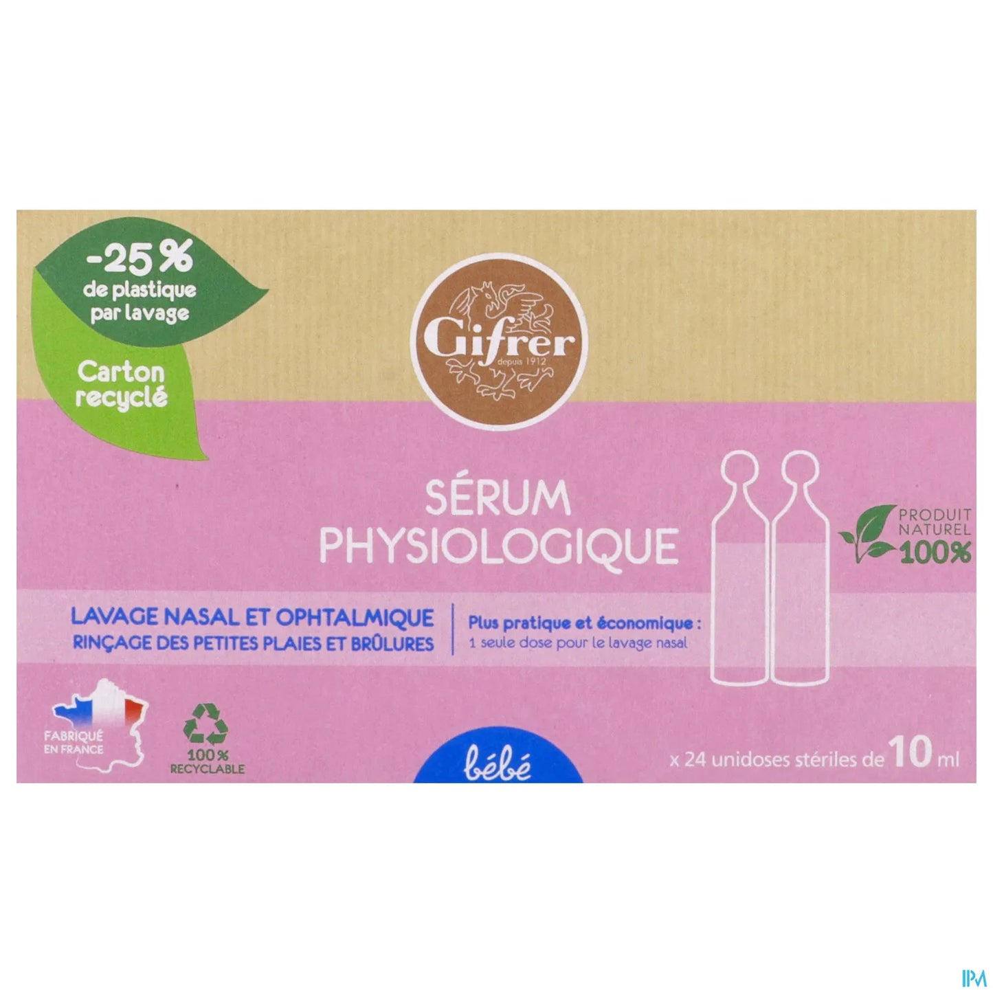 Sérum Physiologique 24 Unidoses 10ml
