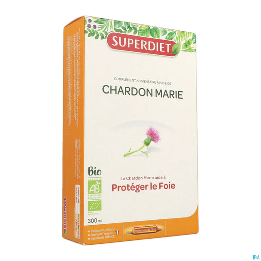 Chardon Marie Bio 20 Ampoules de 15ml