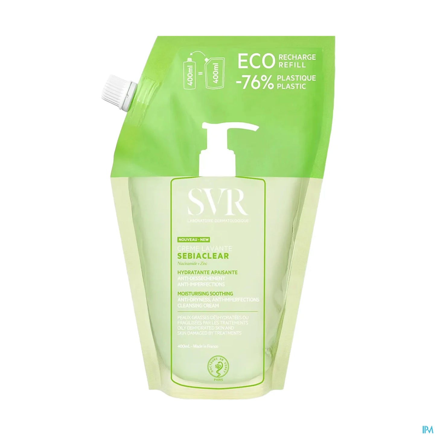 Sebiaclear Creme Lavante Eco-Recharge 400ml