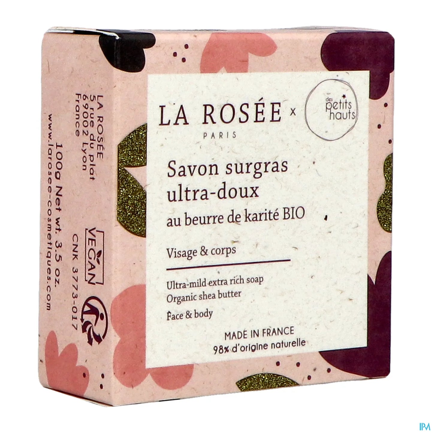 Savon Surgras au Beurre de Karité Bio 100g