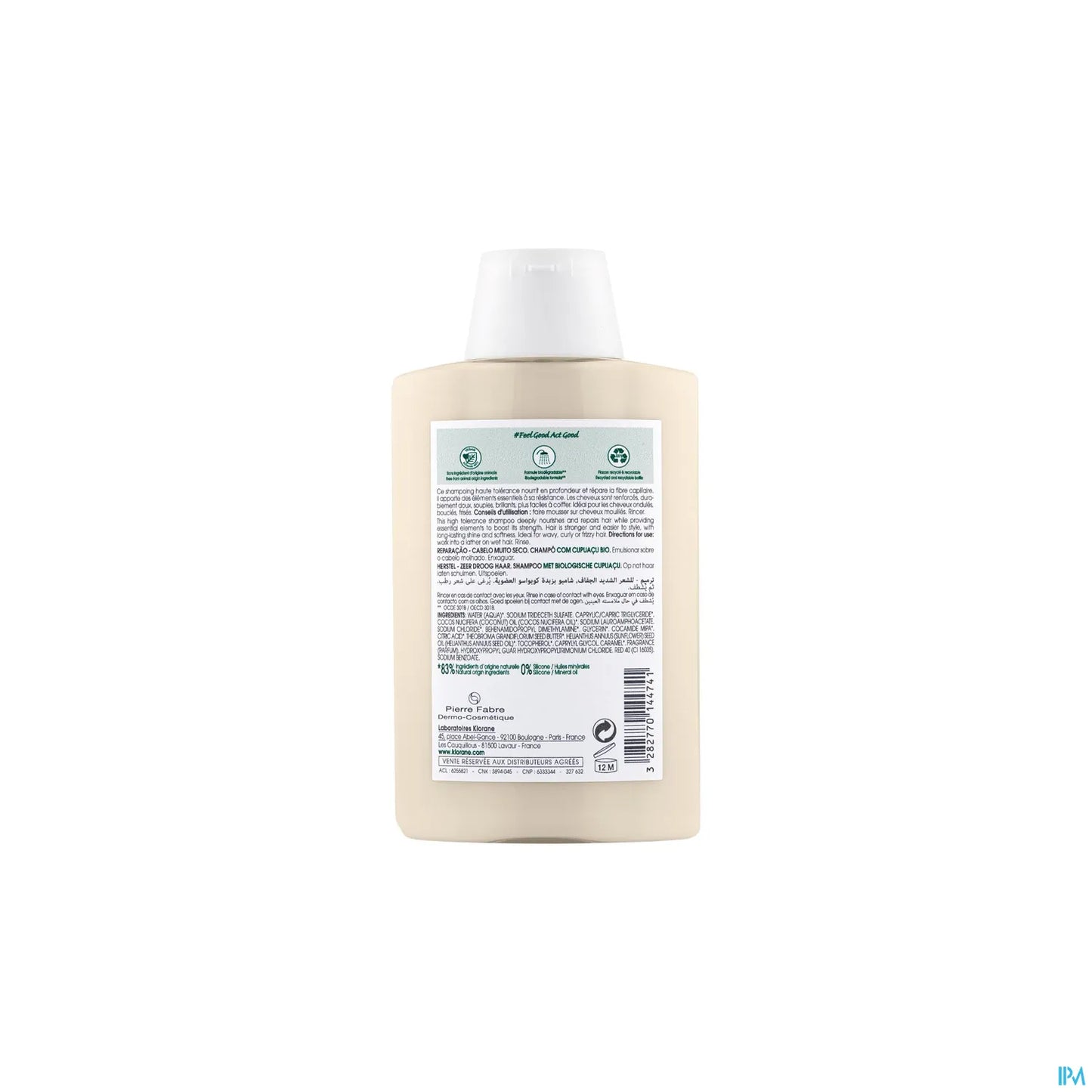 Shampoo riparatore con burro di cupuaçu biologico 200 ml