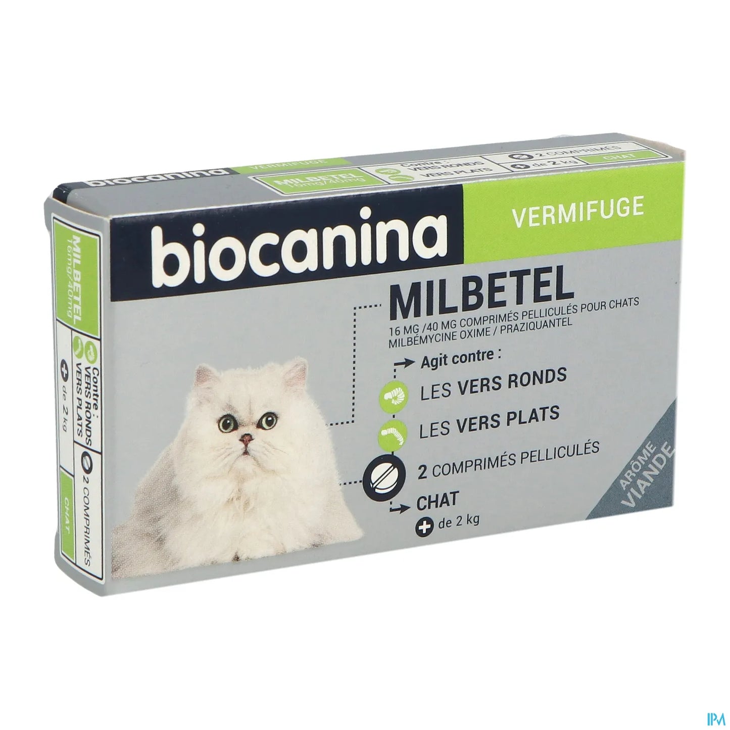 Milbetel Wormer 16 mg/40 mg per gatti 2 compresse
