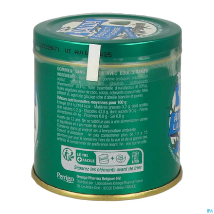 Valda Gommes Sans Sucres Goût Menthe Eucalyptus 140g