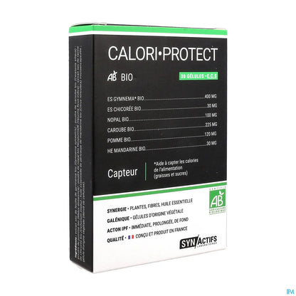 Synactifs Calori Protect Bio Capteur de Graisses Et Sucres 30 Gélules