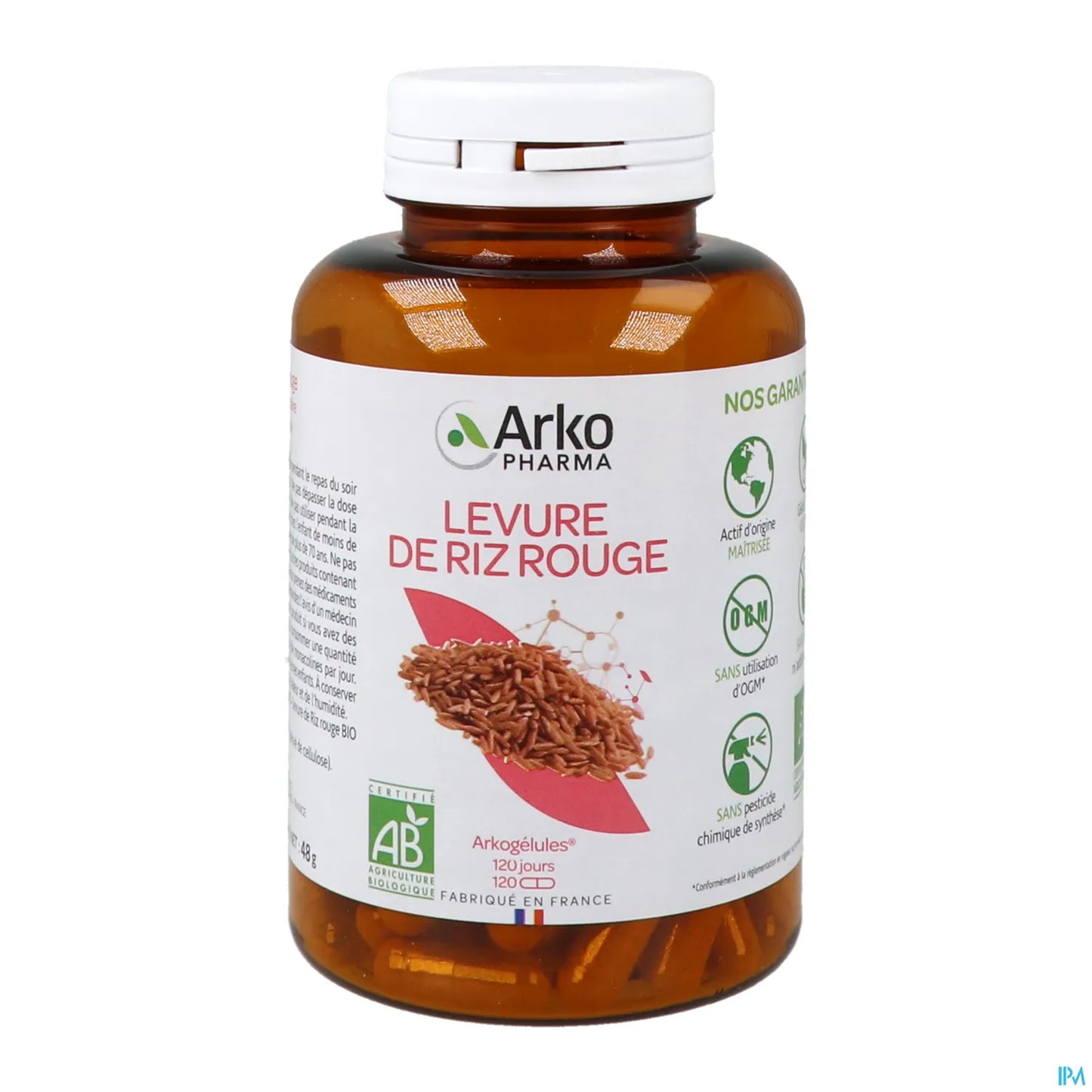 Levure de Riz Rouge Bio 120 gélules
