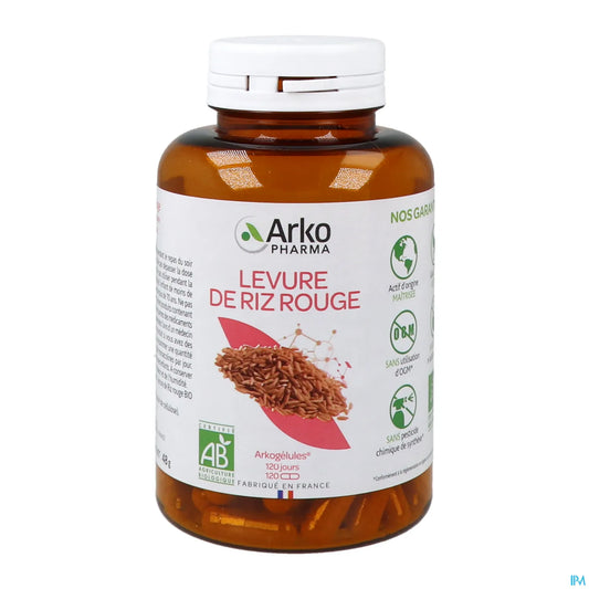 Levure de Riz Rouge Bio 120 gélules