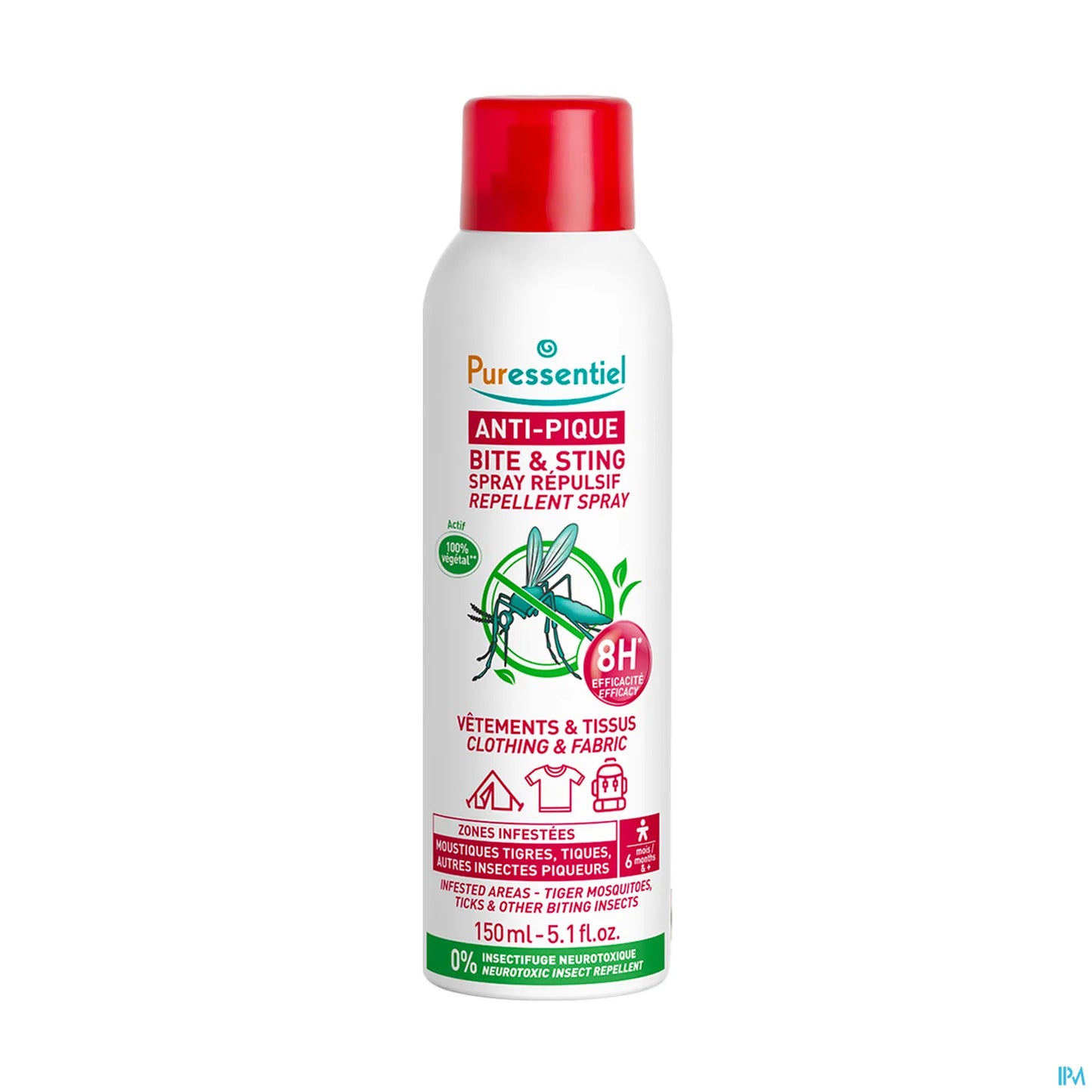 Anti-Bite Repellent Spray for Clothes and Fabrics 150ml