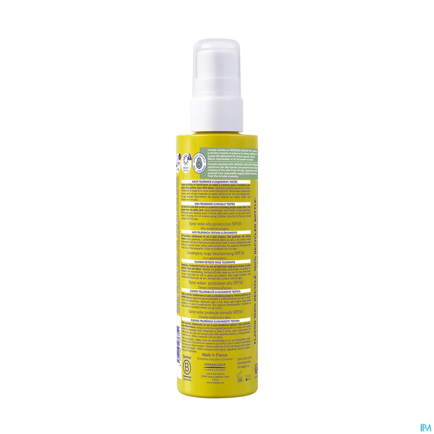 Spray Solaire Haute Protection SPF50 200ml