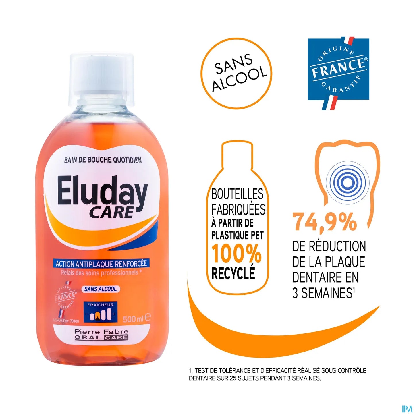 Pierre Fabre Oral Care Eluday Care 500ml Solution pour Bain de Bouche
