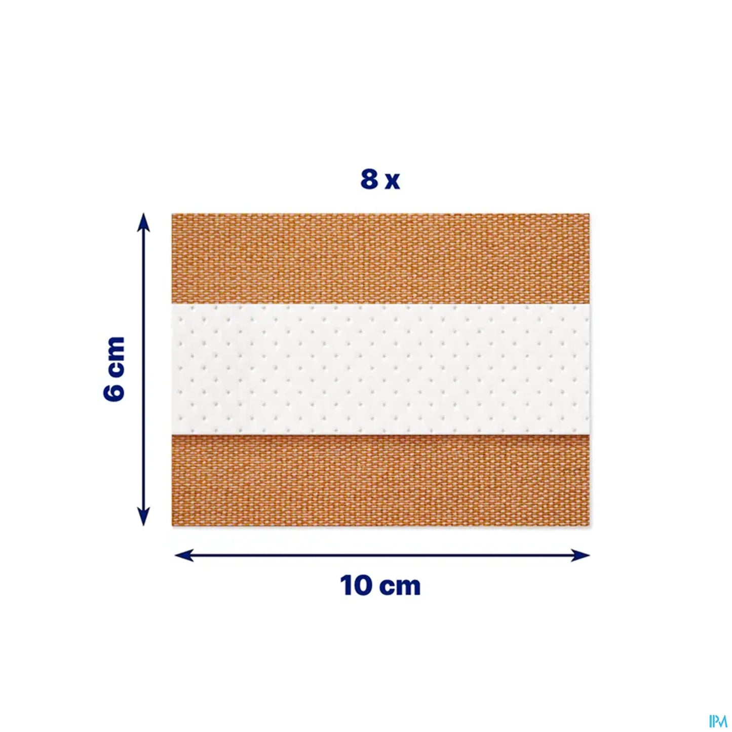 Pansement Waterproof Extra Résistant 8 Bandes 10 cm x 6 cm