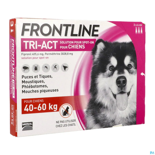 Tri-Act Dog 40-60kg 3 Pipettes