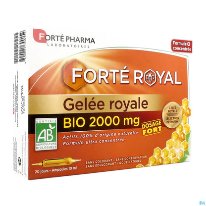Gelée Royale Bio 2000mg 20 Ampoules