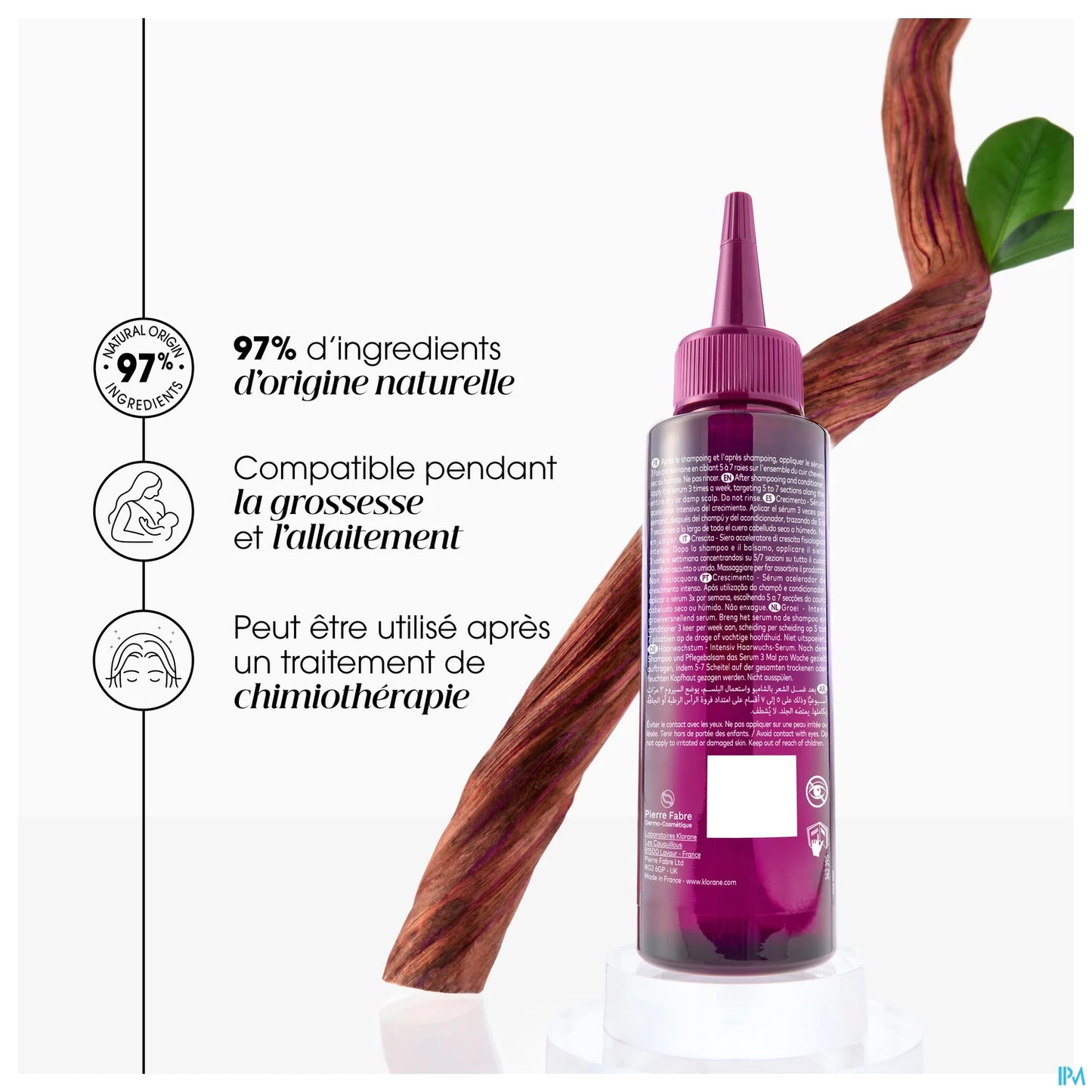 Klorane Sérum Croissance à la Quinine 100 mL