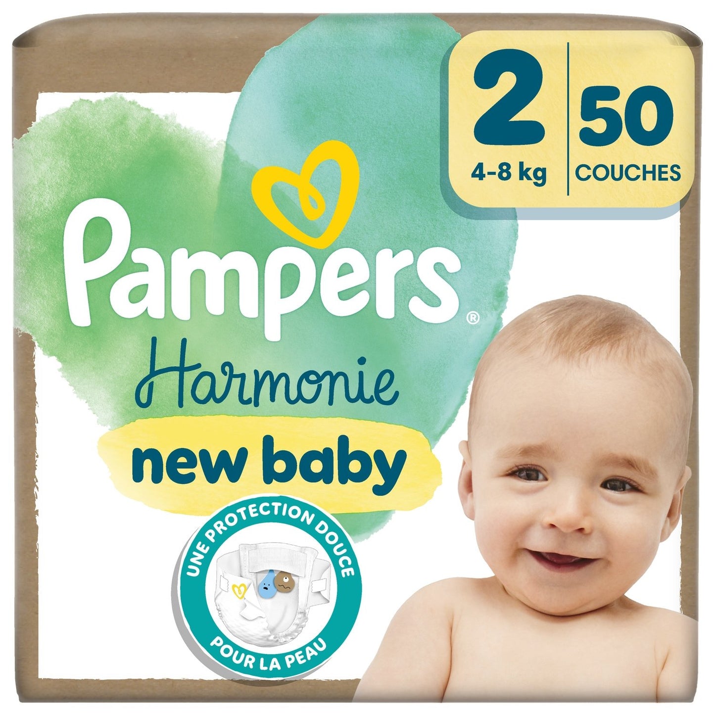 Harmonie New Baby Taille 2 50 Unités (4-8 kg)