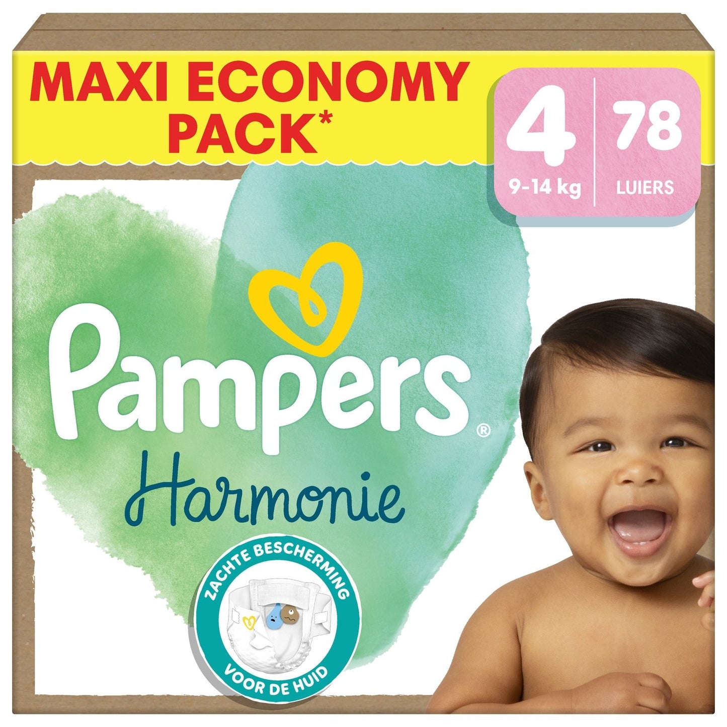 Harmonie Maxi Size 4 78 Diapers 9 to 14 kg