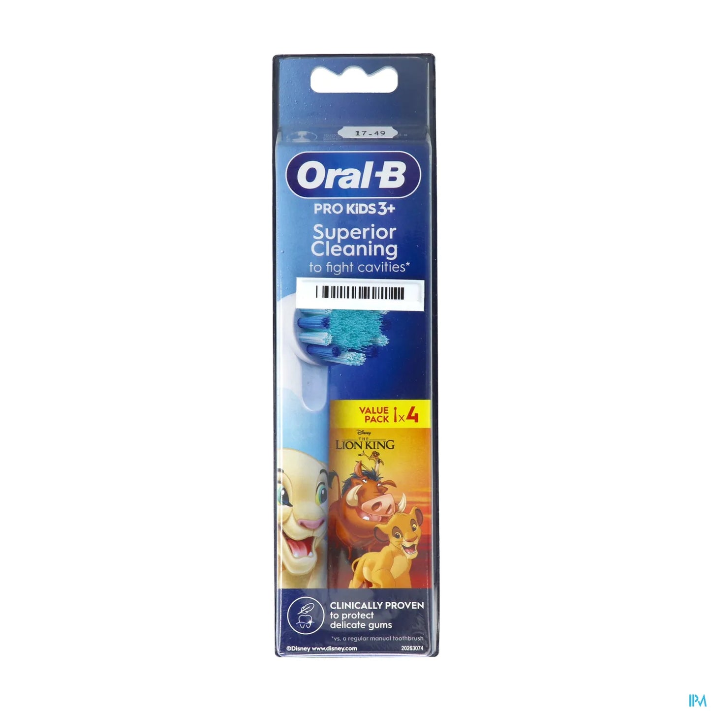 Oral-B Brossette de Rechange Kids Roi Lion 4 Unités