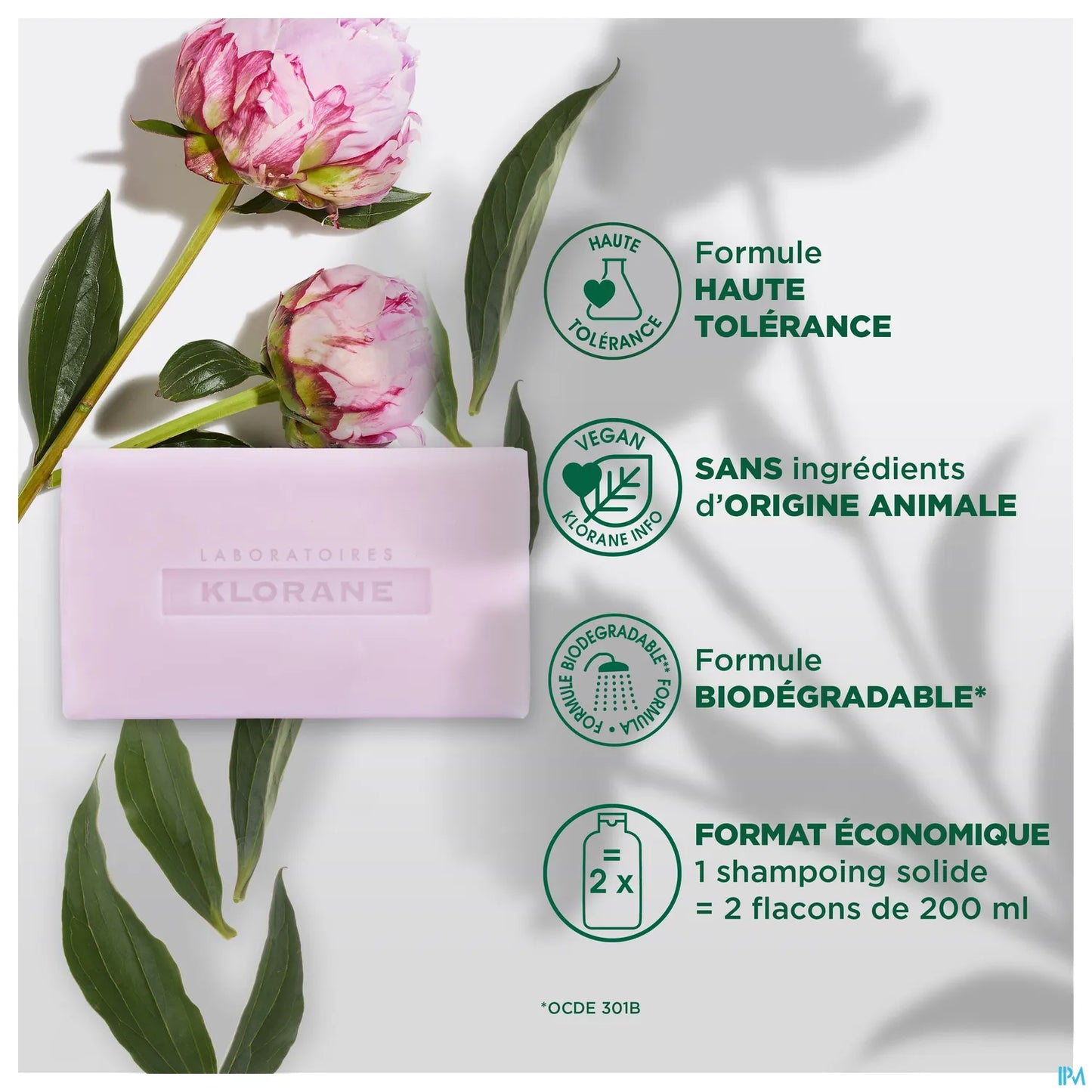 Shampoing Solide Pivoine Bio 80g