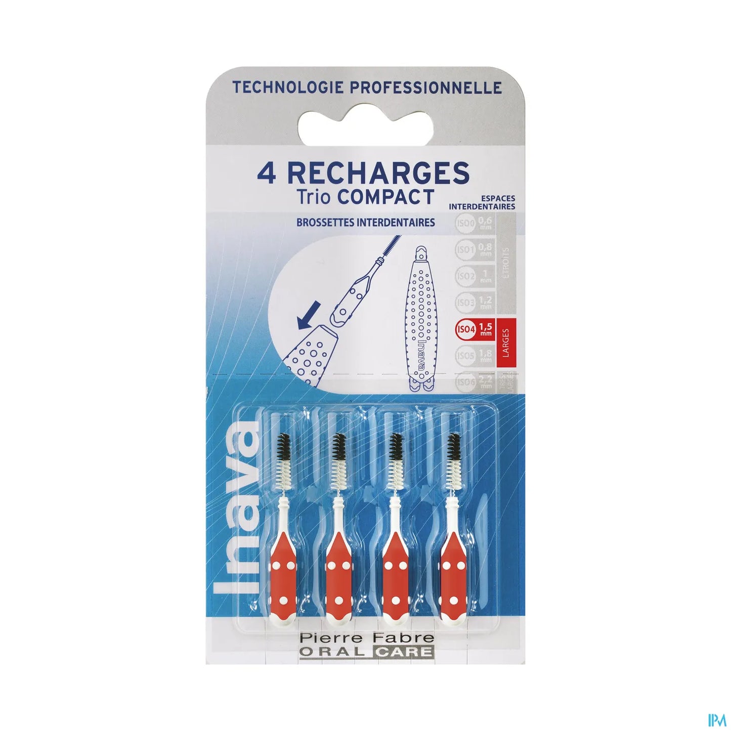Recharges Trio Compact 4 Brossettes ISO 4 1.5MM