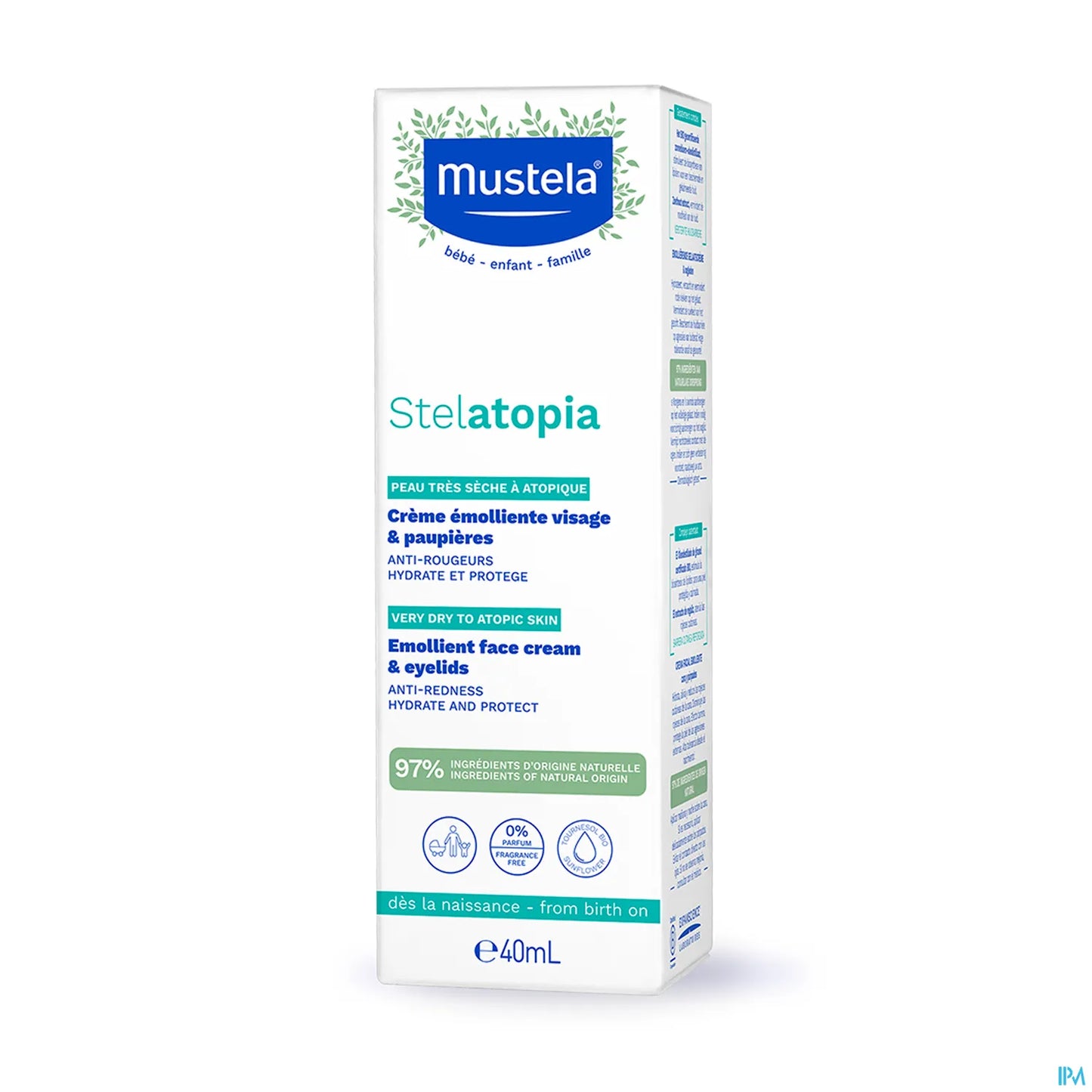 Stelatopia Crème Emolliente Visage 40ml