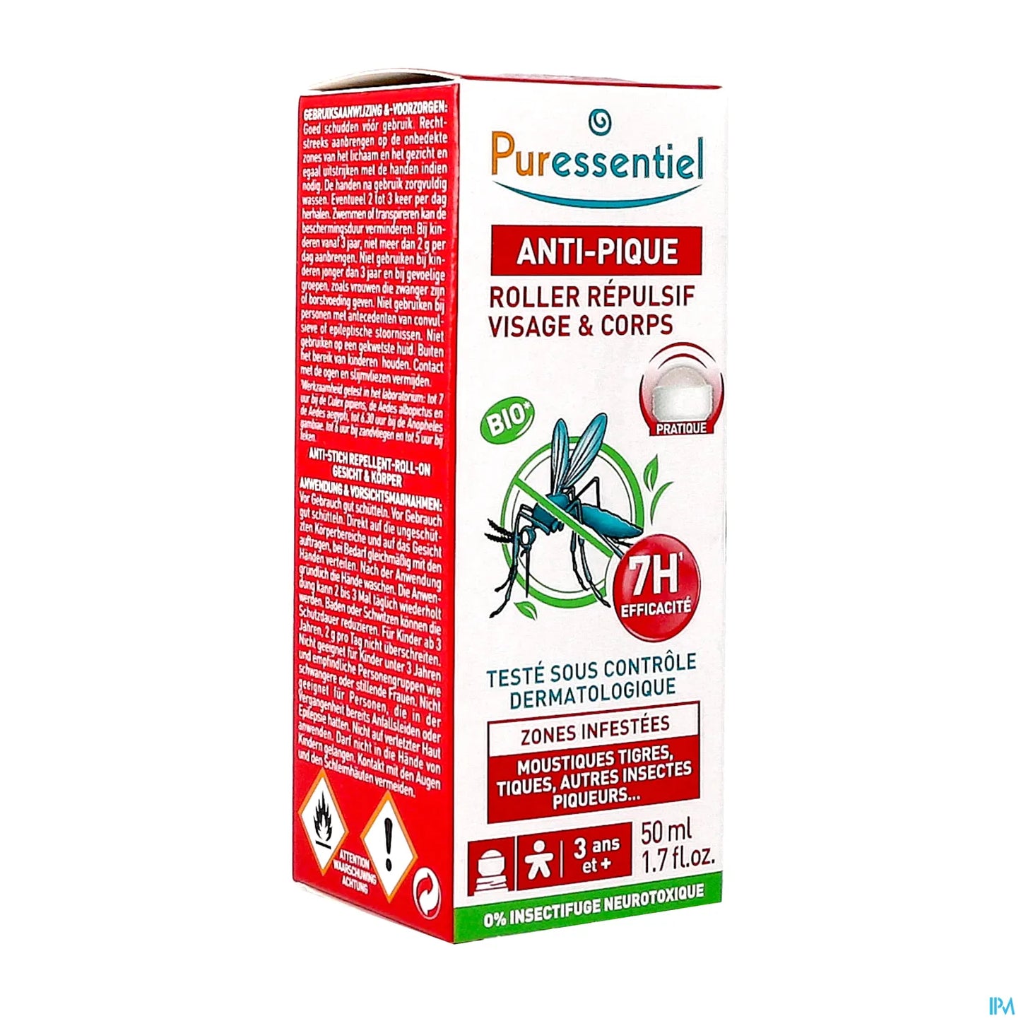Bio Roller Repellente Anti-Puntura per Viso e Corpo 50ml