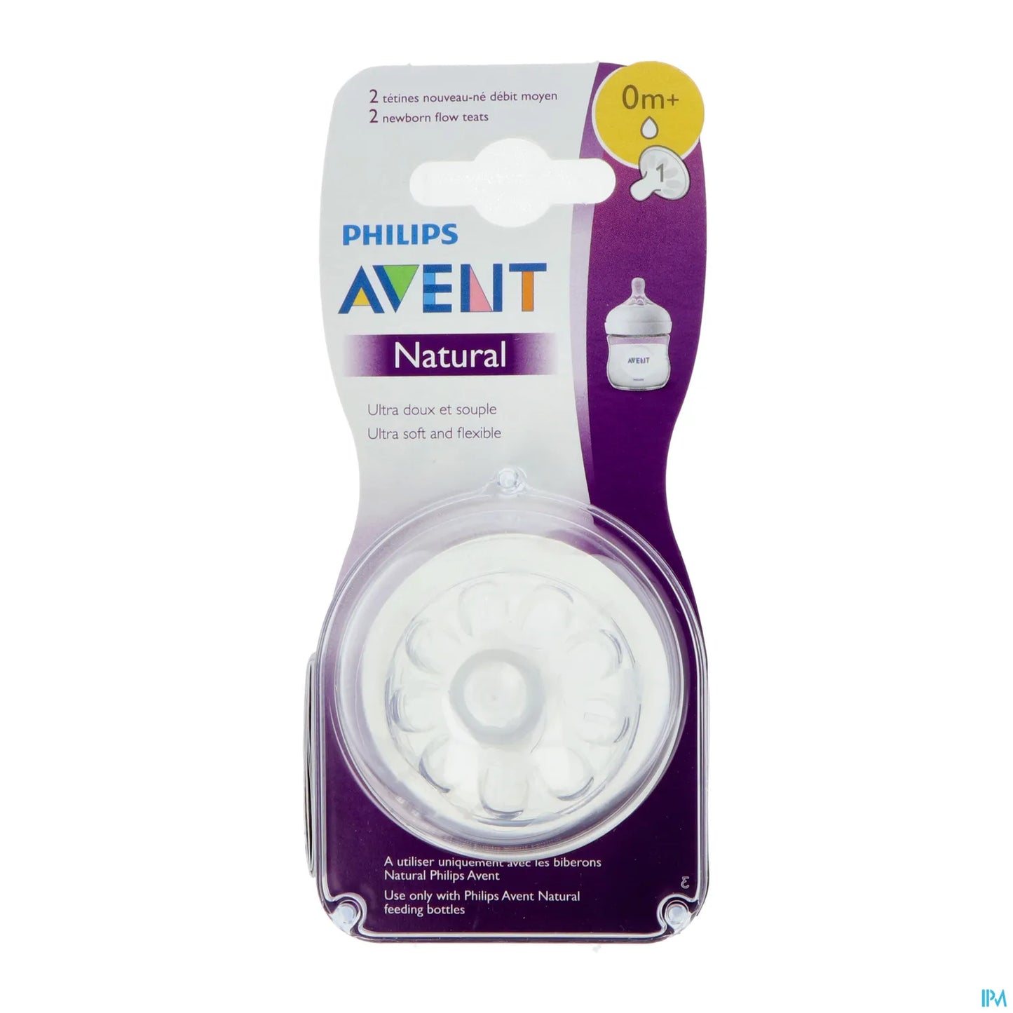 Philips Avent Natural Tétines Nouveau-Né Débit Moyen 0m+ X2
