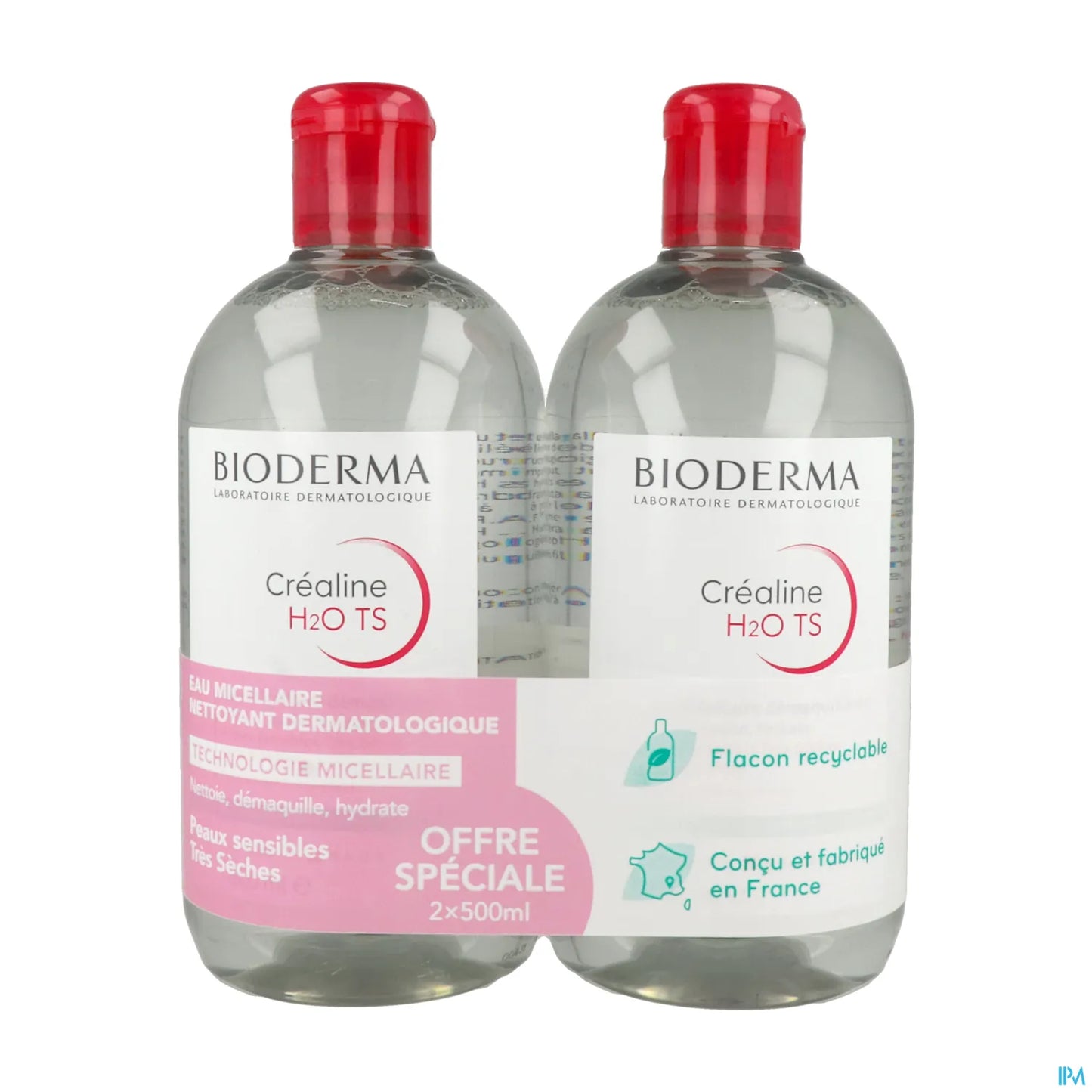 Créaline H2O TS Eau Micellaire 2x500ml