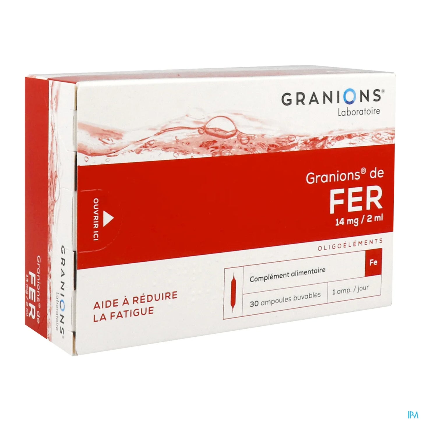 de Fer 30 Ampoules Solution Orale