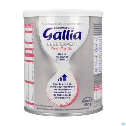 Bébé Expert Pre-Gallia 400g Lait Pour Nourrissons Prématurés Ou de Faible Poids