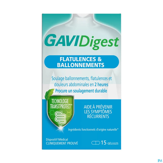 GAVIDigest Flatulences Et Ballonnements 15 Gélules
