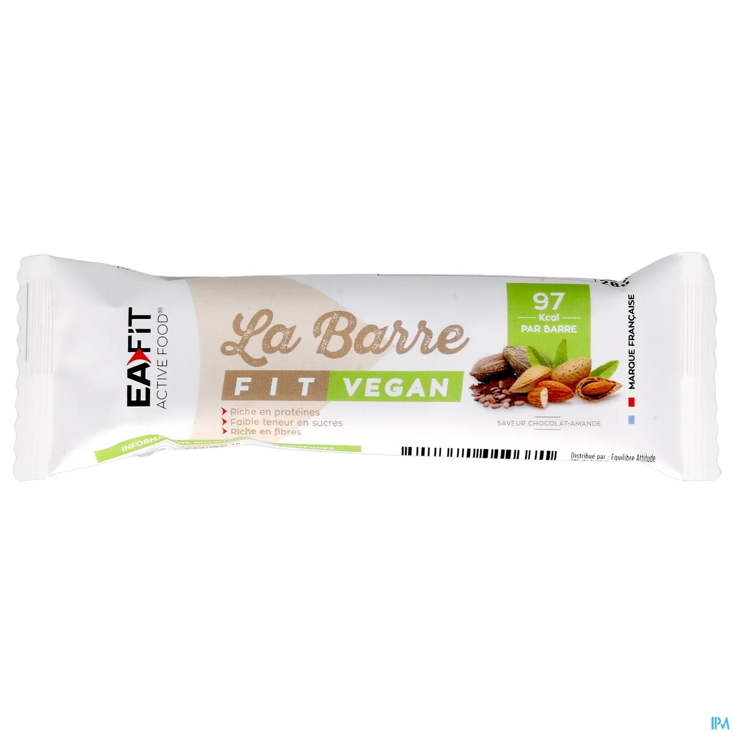 Barretta vegana Fit al cioccolato e mandorle 28 g