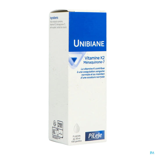 Flacone contagocce Unibiane Vitamina K2 Menachinone-7 da 20 ml