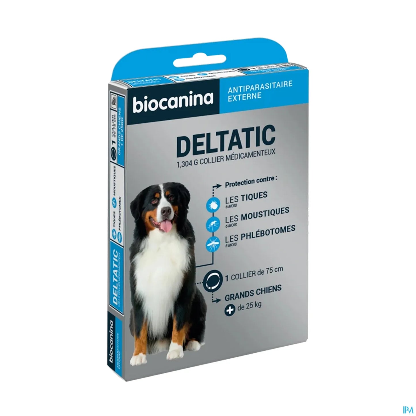 Deltatic Collier Antiparasitaire Grand Chien 75 cm