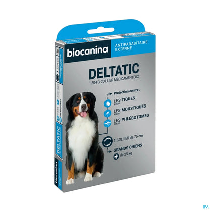 Deltatic Collier Antiparasitaire Grand Chien 75 cm