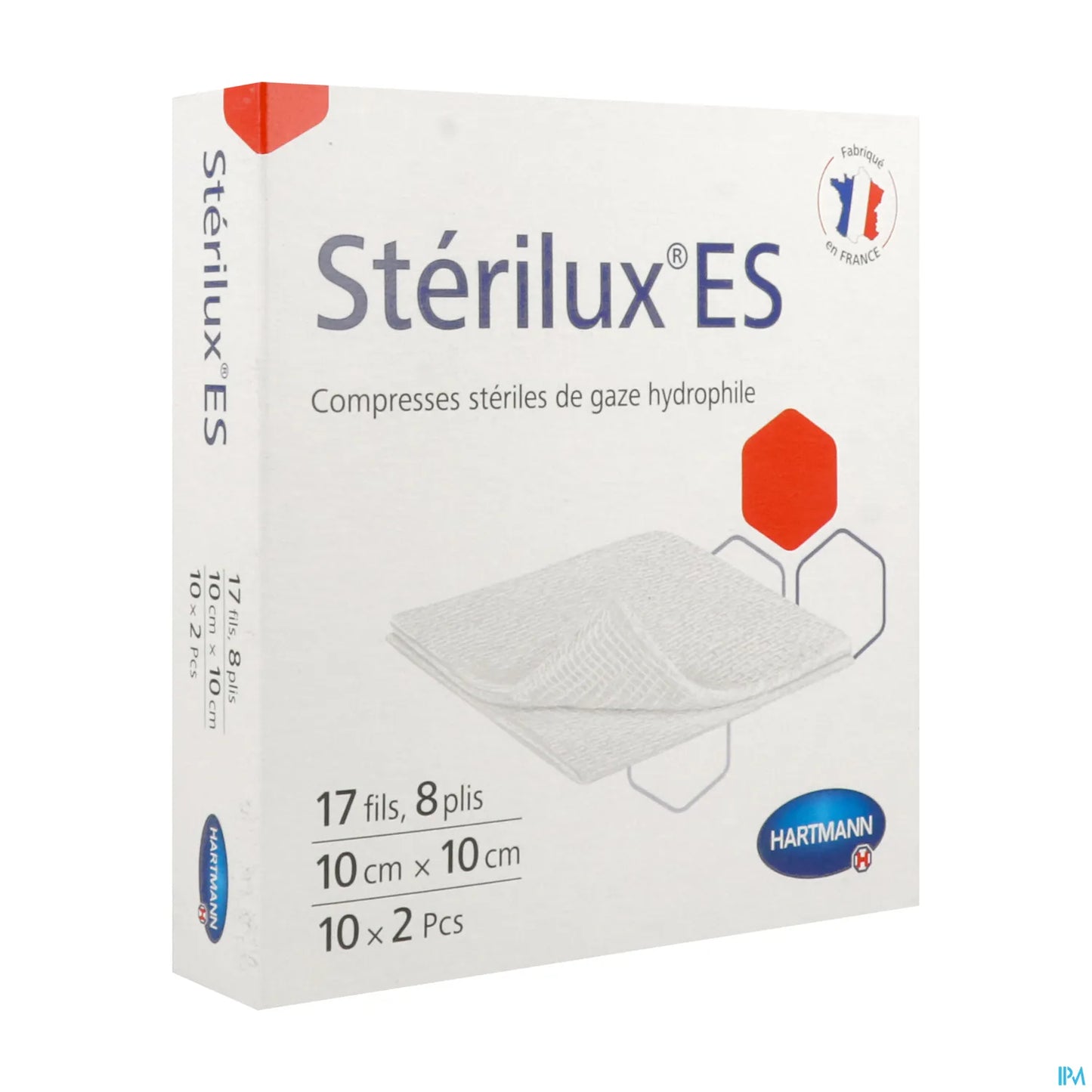 Compresses Stériles 10x10 cm Boîte de 20