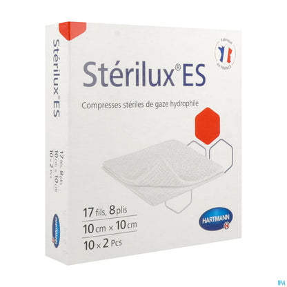 Compresses Stériles 10x10 cm Boîte de 20