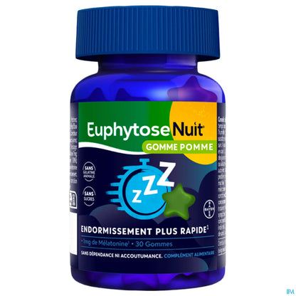 EuphytoseNuit Gummies Pomme 30 Unités