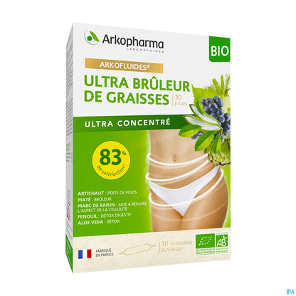 Ultra Brûleur de Graisses Bio 30 Ampoules 10 mL